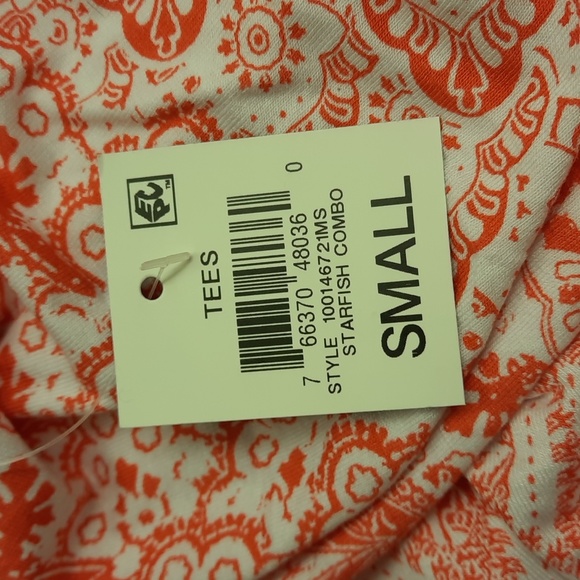 NWT, JM Collection Starfish Combo Cold Shoulder Top - Picture 8 of 10